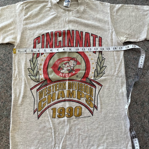 Cincinnati Reds Champs T-Shirt Vintage - Picture 7 of 7